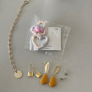 Everlane Gold and Yellow Accessories Set